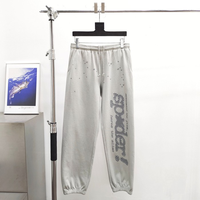 [Big & Tall for weights up to 220 lbs]1:1 quality version Grey Letter V2 Cloud Ash Hoodie & Pants Set 28893163