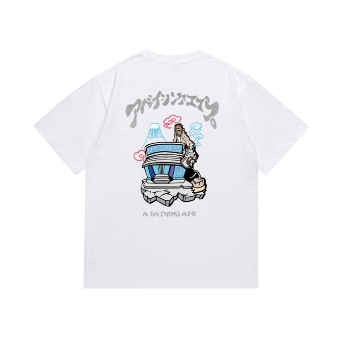 Convenience store behind the flaming ape head Mt. Fuji Tee 2 colors