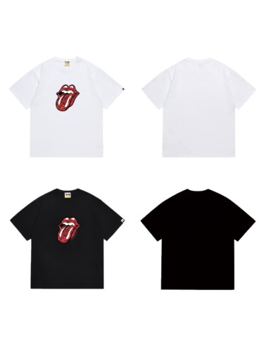 Rolling Stones Tongue Logo Red ABC Camo Print T-Shirt 2 colors 29052480