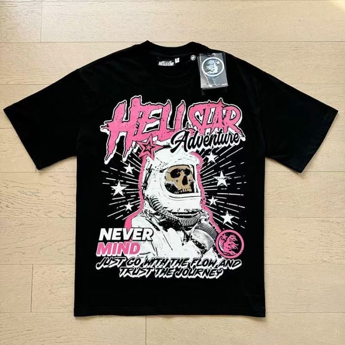 Adventure  Astronaut Skull Print Streetwear T-shirt 2 colors 29033235