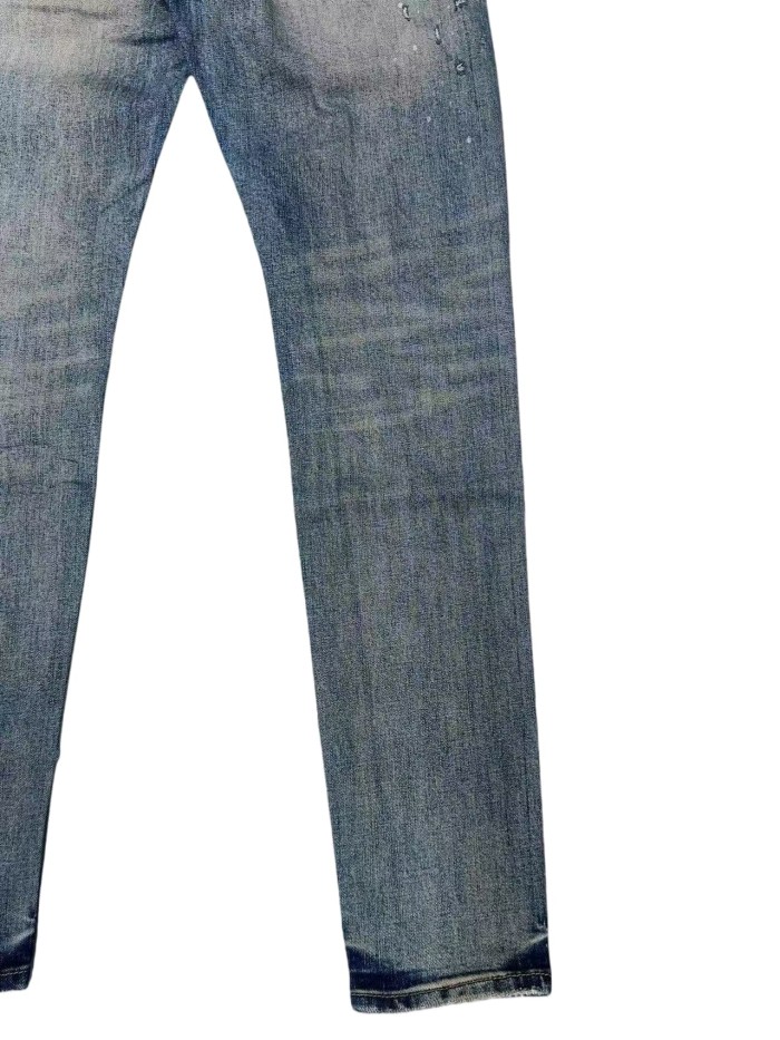 1:1 quality version Dried Paint White Speckles Ripped Jeans 28761311