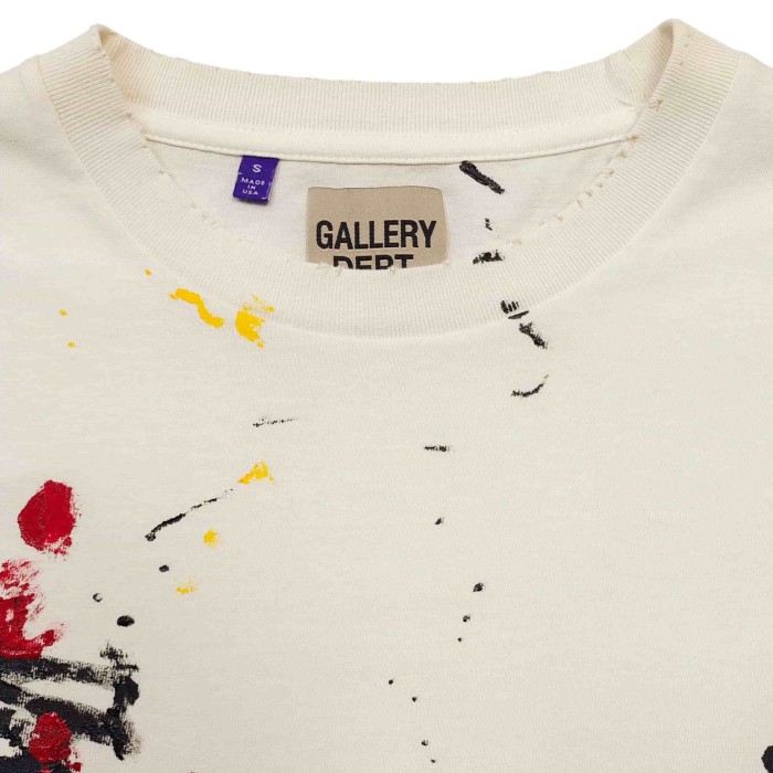 [Big & Tall for weights up to 260 lbs]1:1 quality version Smudged Hand-Painted Apricot Print Tee 28971887