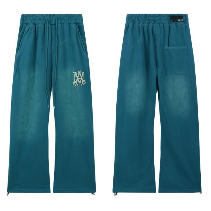 28389234 Pattern Logo Embroidered Washed Version Pants 4 colors