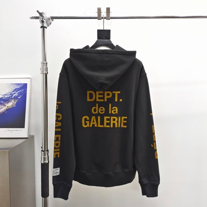 [Big & Tall for weights up to 260 lbs]1:1 quality version Distressed Yellow French Print Hoodie 28755448