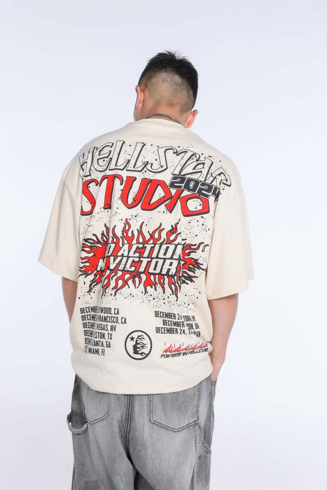 Full Print Flame Brain Storm Print Tee