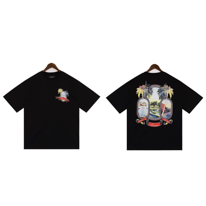 28389226 Mirror scenery Printed tee 2 colors
