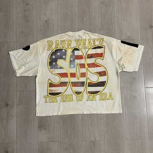 Ghost Reaper Flag Rhinestone Print Washed Tee 2 colors 29069155