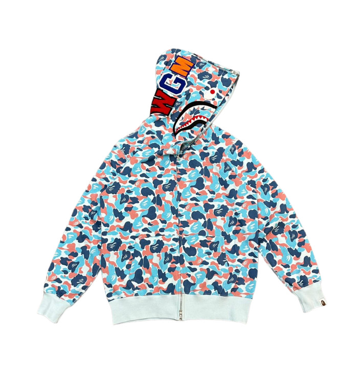 1:1 quality version 28382585 Hangzhou City Limited Edition Shark Patchwork Zipper Hoodie