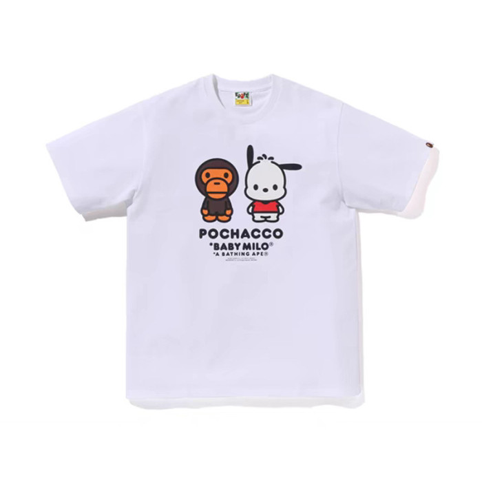 28199410 Hello Kitty & BABY MILO & Tom and Jerry Cartoon Collaboration printed tee 60 colors