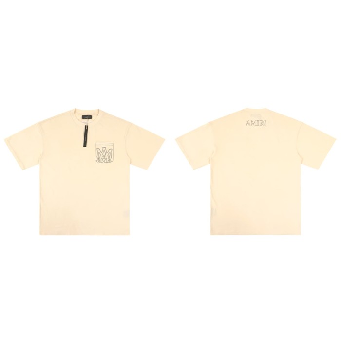Pocket Embroidery Washed Tee 2 colors 29052422