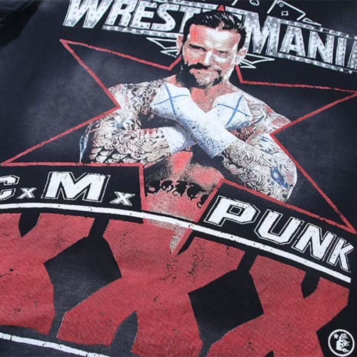 Punk WrestleMania Straight Edge Oversized T-shirt 29033246