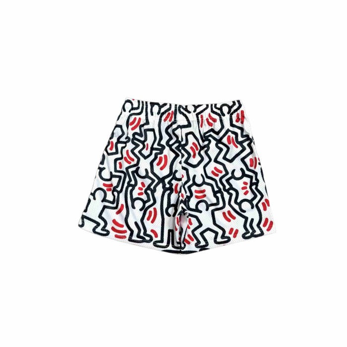 1:1 quality version Art Graffiti Co-Branded Print Mesh Shorts 3 colors 28969518