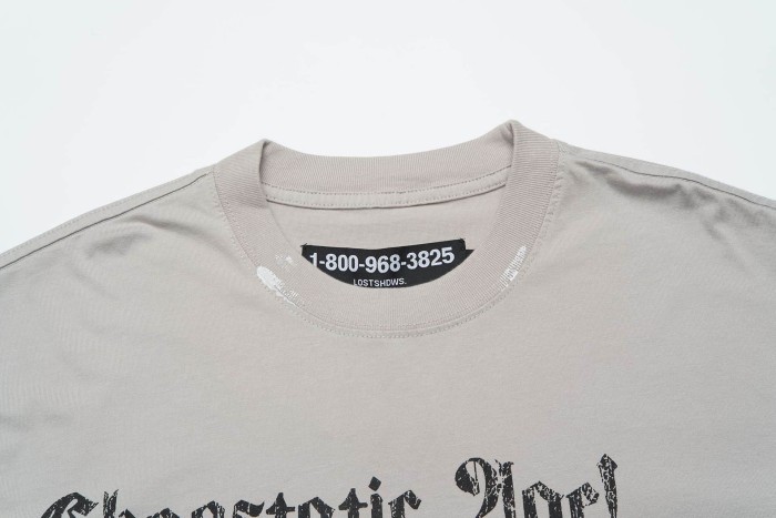 Graffiti Multi-Leg Eyes Splash Ink Print Washed Tee 29069145