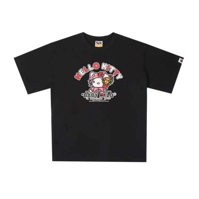 28199410 Hello Kitty & BABY MILO & Tom and Jerry Cartoon Collaboration printed tee 60 colors