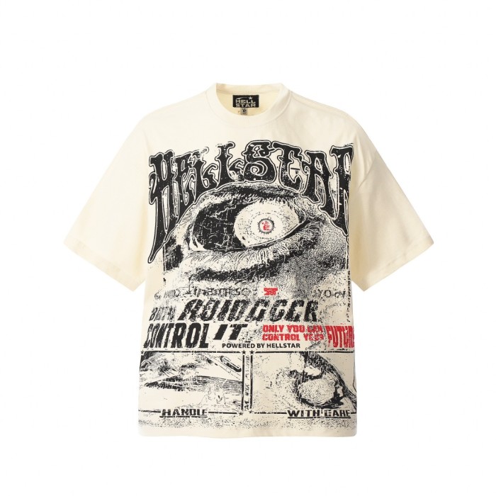 Scarlet All-Seeing Eye Print Washed Tee 2 colors 29092395