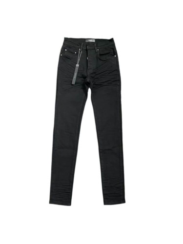 1:1 quality version Solid Black High Street Basic Slim-fit Jeans 29091967