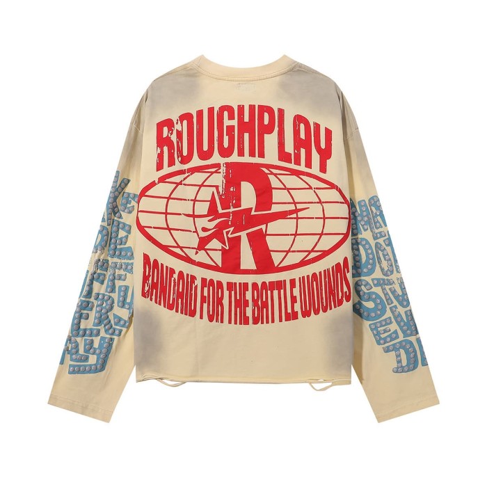 Triangular Summoning Circle Silver Hot Stamping Print Washed Version Long Sleeve T-Shirt 2 colors 28758382