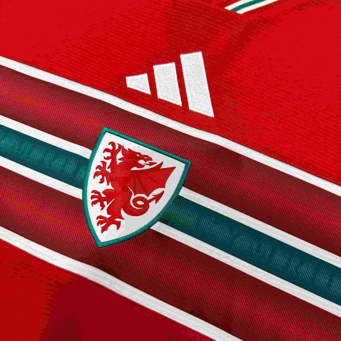 2026/2027 Wales Red Dragon Green Pattern Home Replica Jersey 29082269
