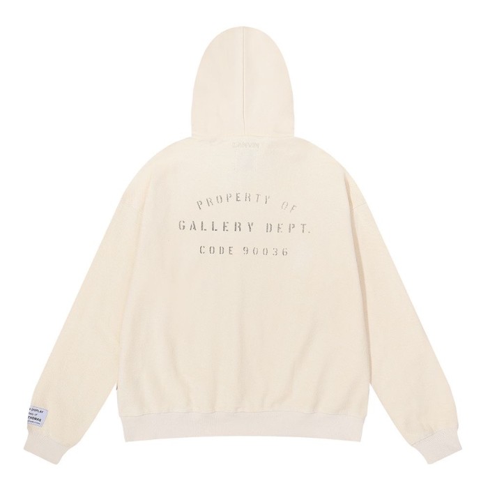 Big logo wear inside-out hoodie
