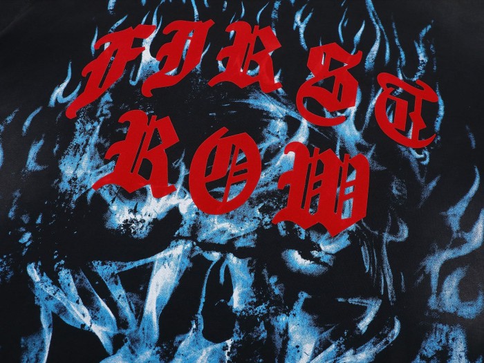 Ghost Flame Skull Print Washed Version Tee 28748596