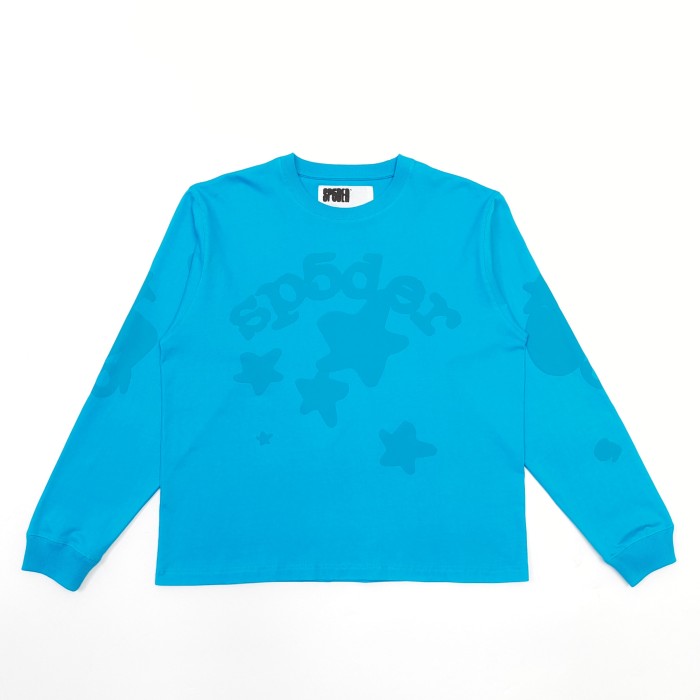 [Big & Tall for weights up to 220 lbs]1:1 quality version Large Star Print Long-Sleeve T-Shirt 2 colors 28512668