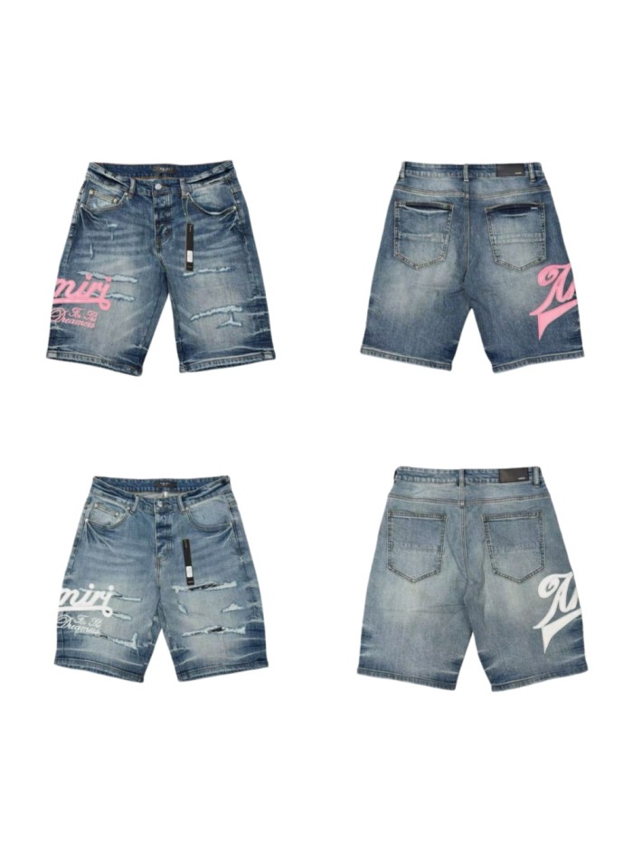 1:1 quality version Classic Logo Patch Denim Shorts 2 colors 29045799