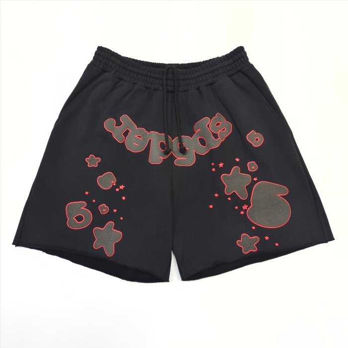 [Big & Tall for weights up to 220 lbs]1:1 quality version Black-Letter Red-Border Logo Printed Shorts 28512679