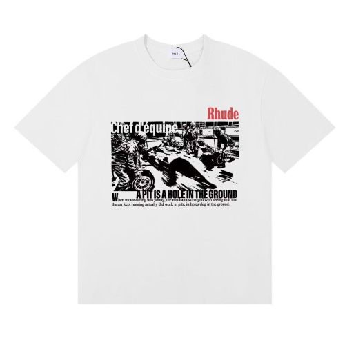 Retro Racing Pit Scene Print Tee 3 colors 29052371