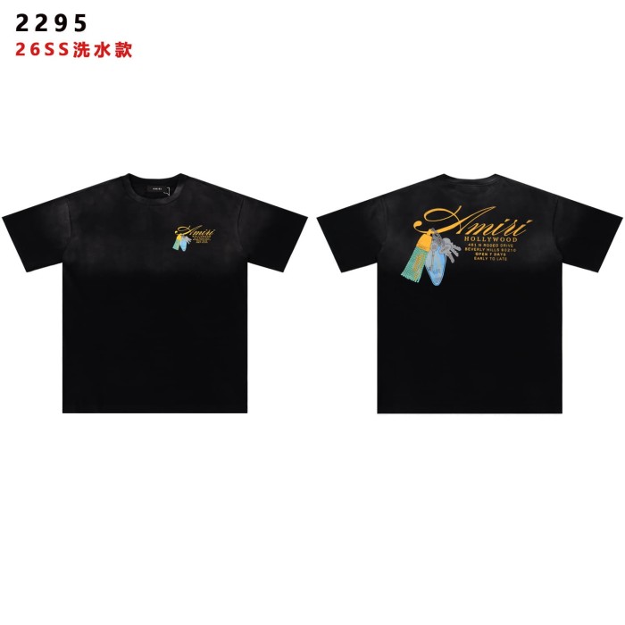 Hollywood Tassel Key Print Washed Tee 29052420