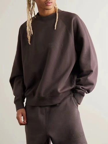 [buy more save more]Simple Same Color Letter Printed Crew Neck Pullover Sweatshirt 4 colors 24008696