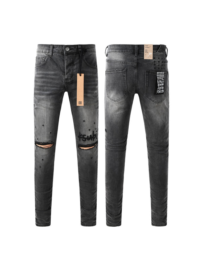 1:1 quality version 27986284 Letter Embroidered Jeans