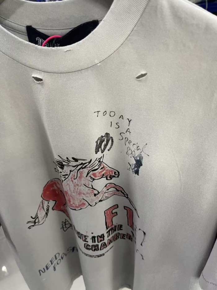 Miami F1 Logo Print Washed Version Tee 28756299