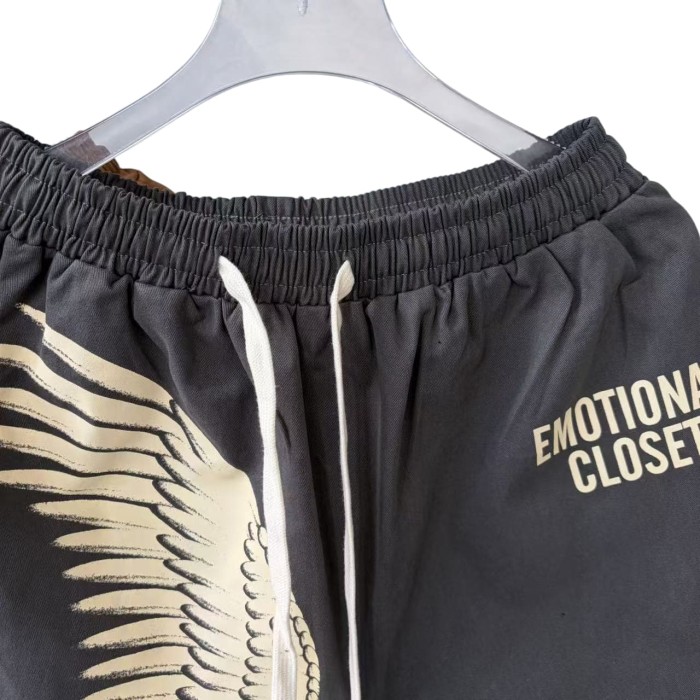 Elastic Waist Shorts Wing Logo Casual Streetwear Sweat Shorts 2 colors 28977961