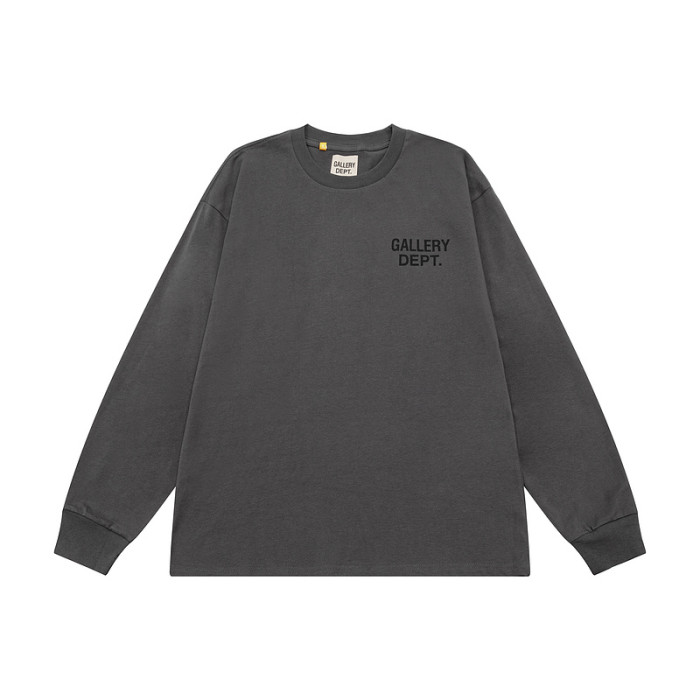 Basic front and back monogrammed long sleeve t-shirt 5 colors