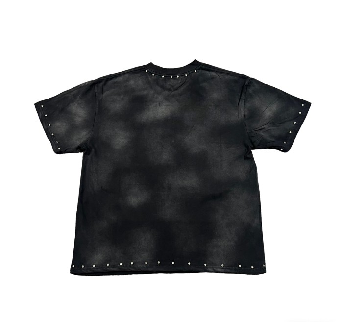 California Highway Motorcycle Rhinestone Print Washed Tee 29053842