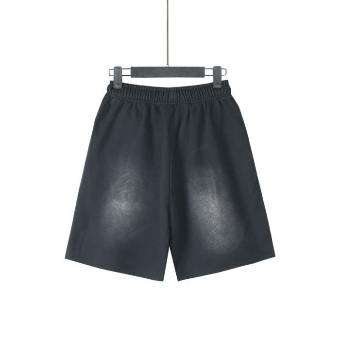 Side Tribal Flame Print Washed Shorts 29043465