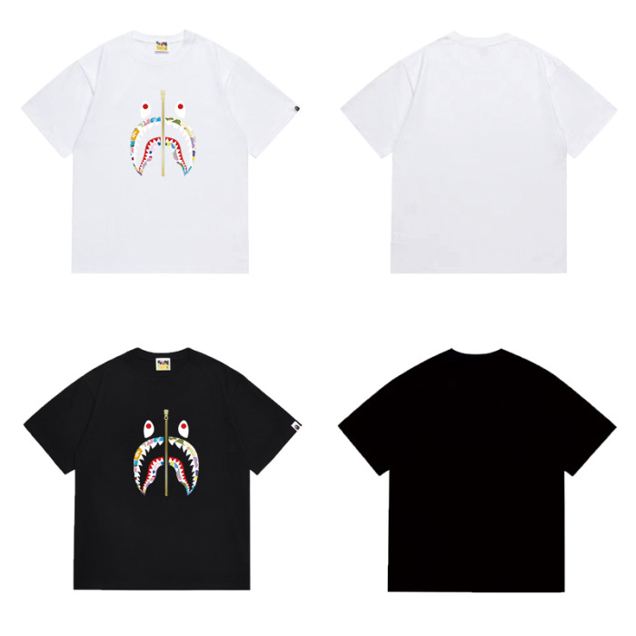 Multi-Color ABC Camo Shark Head Print T-shirt 2 colors 29053477