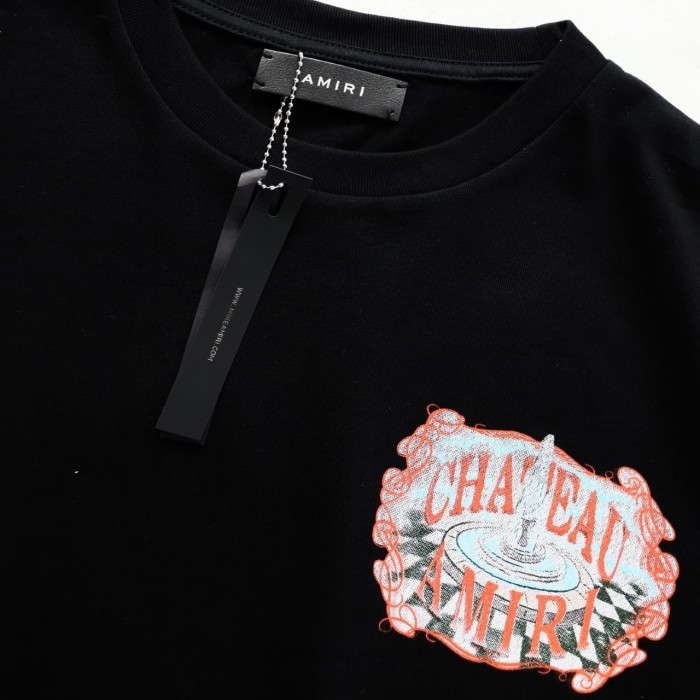 Chateau Light Luxury Manor Print Washed Tee 2 colors 29052417