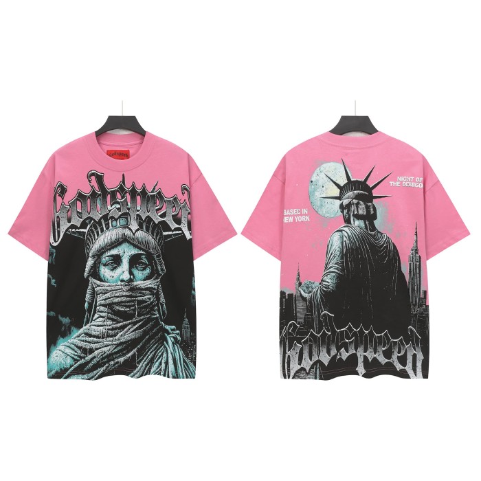 Masked Statue Print Washed Version Tee 2 colors 28515266