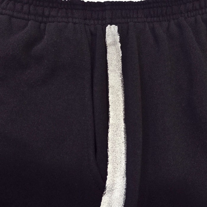 [Big & Tall for weights up to 220 lbs]1:1 quality version Silver Brush Rhinestone Black Hoodie & Pants Set 28893166
