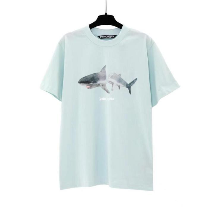 Shark Broken Tail Back Letter Print T- shirt 5 Colors