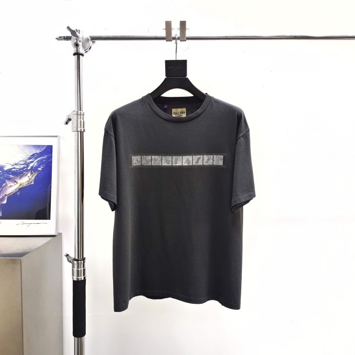[Big & Tall for weights up to 260 lbs]1:1 quality version Film Drill Letter Print Washed Tee 28974022