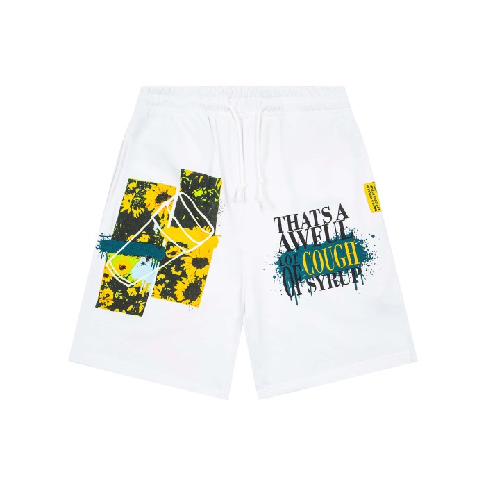 Bright Sunflower Print Shorts 29035359