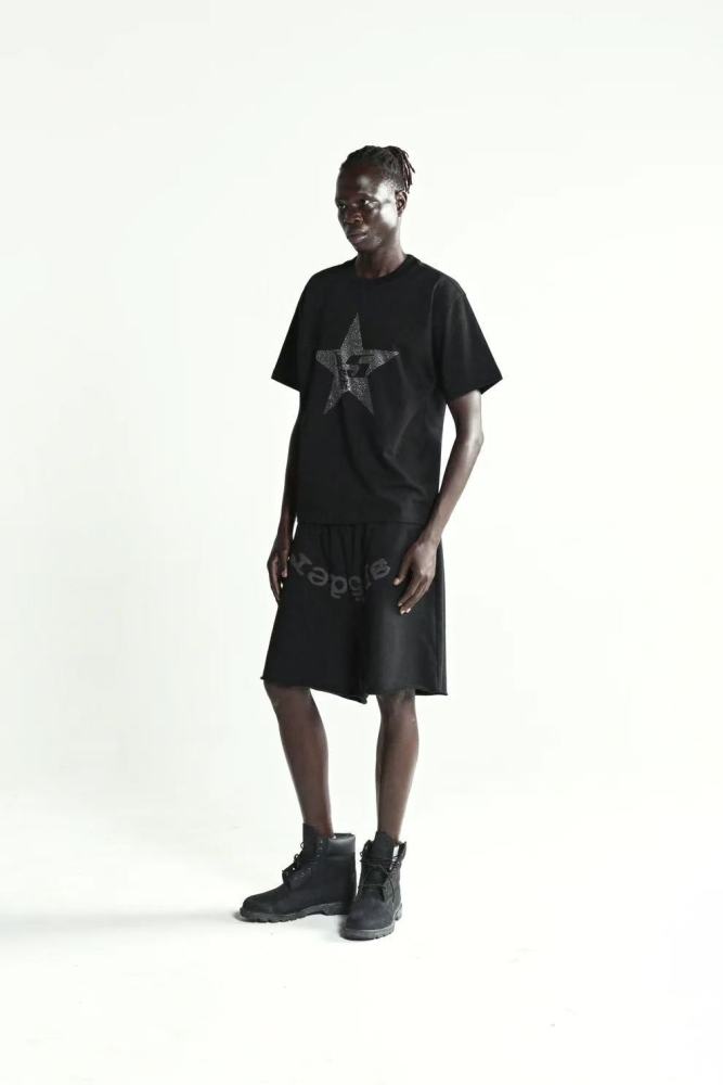 [buy more save more][Big & Tall for weights up to 220 lbs]1:1 quality version 28207194 Five-pointed star Thermal drilling Tee