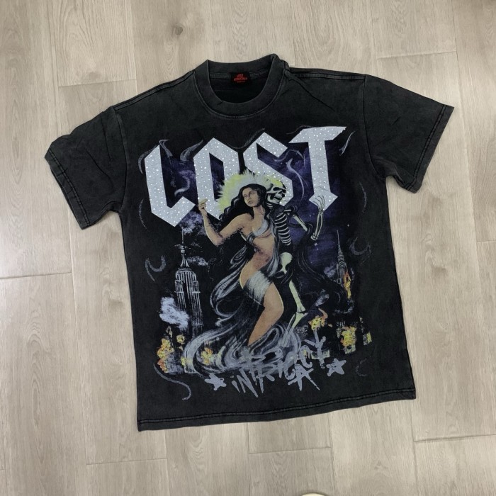 American-style retro wasteland dark daily commuting short-sleeved shirt 29069415
