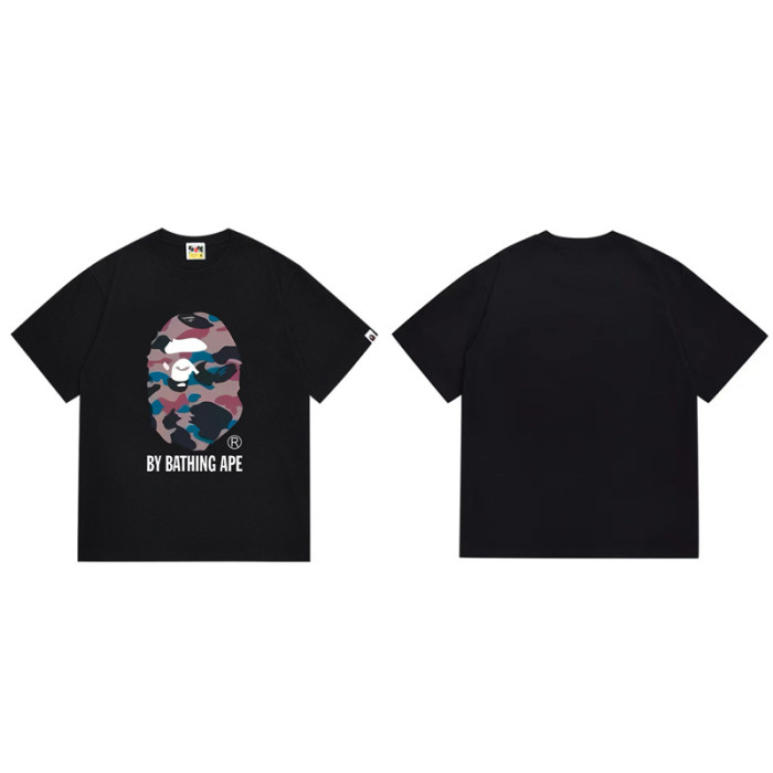 28270607 Checkered Graffiti Dazzle Ape Head Print Tee 28 colors