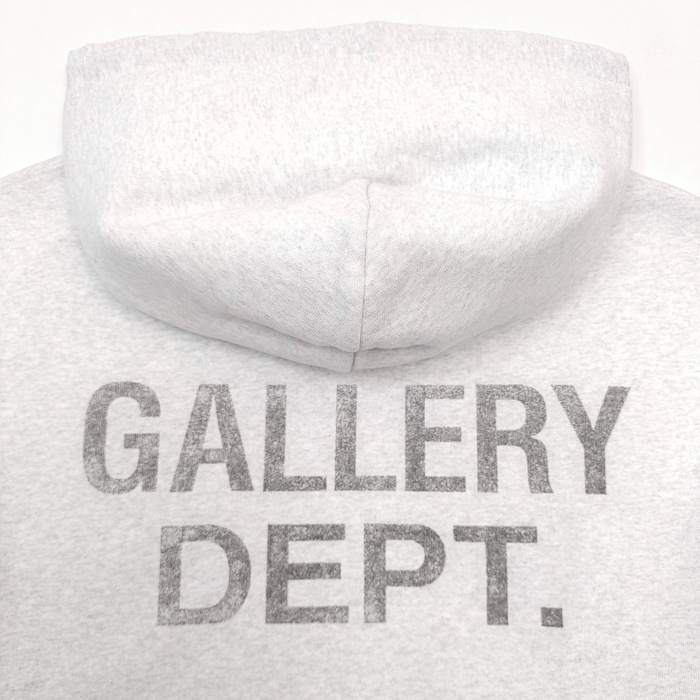 [Big & Tall for weights up to 260 lbs]1:1 quality version Black Letter Hand-Painted Bleached Gray Hoodie 28694091