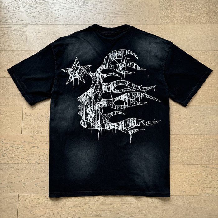 Cobweb Cracked Logo Washed Version Tee
