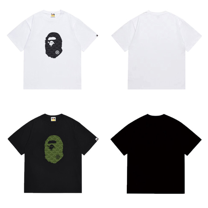 Classic Ape Head Monogram Print Daily Wear T-Shirt 2 colors 29053787