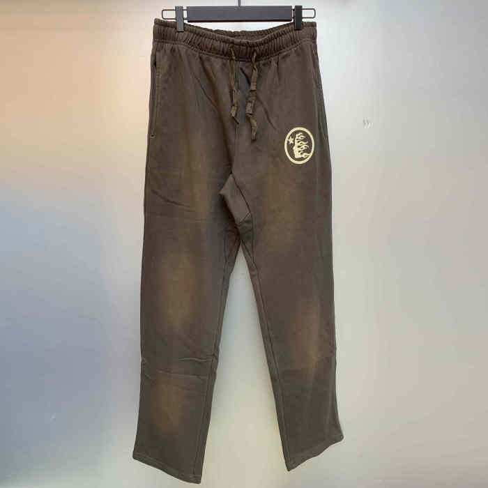 1:1 quality version Washed Version Gray Logo Sweatpants